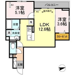 プラム清新一丁目の物件間取画像